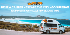 Rent a camper escape the city go surfing - Atoll Travel Travellers Autobarn